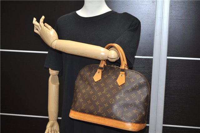 Authentic Louis Vuitton Monogram Alma Hand Bag Purse M51130 LV 4566F