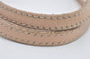 Authentic FENDI Vintage Zucchino Hand Bag Purse Canvas Leather Beige 4566I