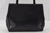Authentic Salvatore Ferragamo Vara Shoulder Tote Bag Leather Black SF 4567I