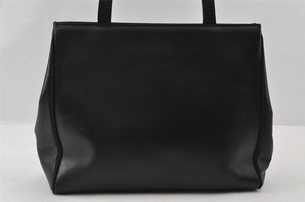 Authentic Salvatore Ferragamo Vara Shoulder Tote Bag Leather Black SF 4567I