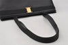 Authentic Salvatore Ferragamo Vara Shoulder Tote Bag Leather Black SF 4567I