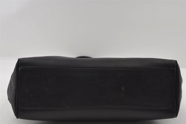 Authentic Salvatore Ferragamo Vara Shoulder Tote Bag Leather Black SF 4567I