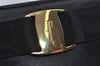 Authentic Salvatore Ferragamo Vara Shoulder Tote Bag Leather Black SF 4567I