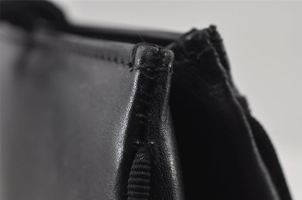 Authentic Salvatore Ferragamo Vara Shoulder Tote Bag Leather Black SF 4567I