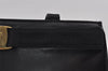 Authentic Salvatore Ferragamo Vara Shoulder Tote Bag Leather Black SF 4567I