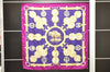 Authentic HERMES Carre 90 Scarf "cuivreries" Silk Purple 4569D