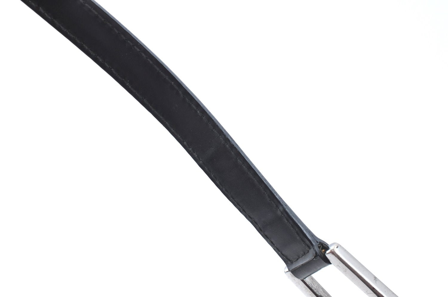 Authentic GUCCI Vintage Shoulder Hand Bag Purse Leather Black 4570H