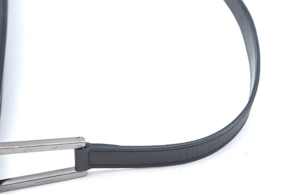 Authentic GUCCI Vintage Shoulder Hand Bag Purse Leather Black 4570H