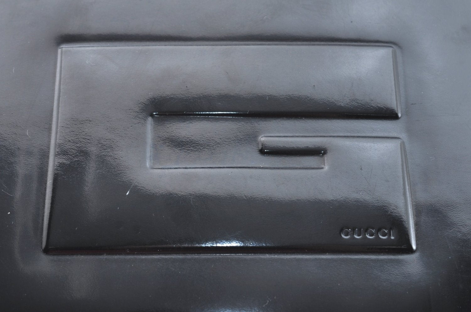 Authentic GUCCI Vintage Shoulder Hand Bag Purse Leather Black 4570H