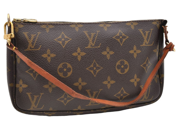 Authentic Louis Vuitton Monogram Pochette Accessoires Pouch M51980 LV 4571D