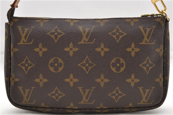 Authentic Louis Vuitton Monogram Pochette Accessoires Pouch M51980 LV 4571D