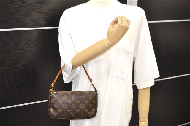 Authentic Louis Vuitton Monogram Pochette Accessoires Pouch M51980 LV 4571D