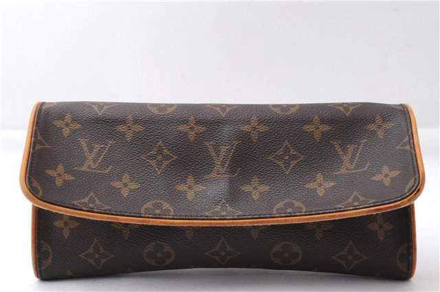 Authentic Louis Vuitton Monogram Pochette Twin GM Shoulder Bag M51852 LV 4571E