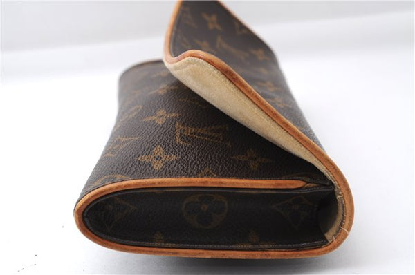 Authentic Louis Vuitton Monogram Pochette Twin GM Shoulder Bag M51852 LV 4571E