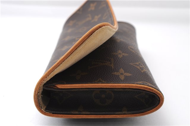 Authentic Louis Vuitton Monogram Pochette Twin GM Shoulder Bag M51852 LV 4571E
