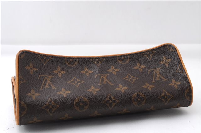 Authentic Louis Vuitton Monogram Pochette Twin GM Shoulder Bag M51852 LV 4571E