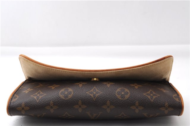 Authentic Louis Vuitton Monogram Pochette Twin GM Shoulder Bag M51852 LV 4571E