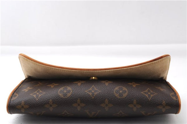 Authentic Louis Vuitton Monogram Pochette Twin GM Shoulder Bag M51852 LV 4571E