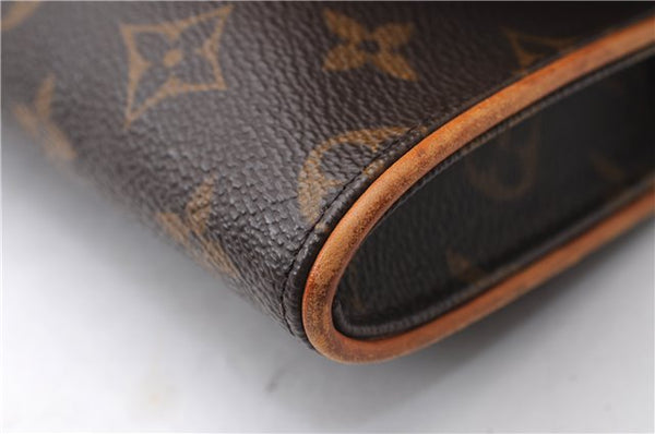 Authentic Louis Vuitton Monogram Pochette Twin GM Shoulder Bag M51852 LV 4571E