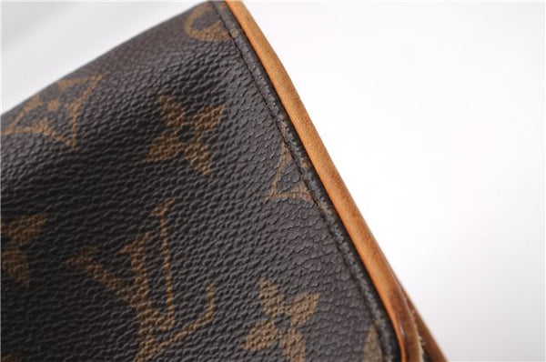 Authentic Louis Vuitton Monogram Pochette Twin GM Shoulder Bag M51852 LV 4571E