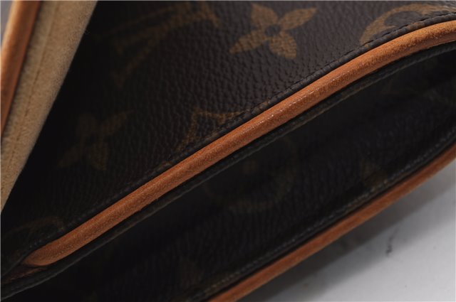 Authentic Louis Vuitton Monogram Pochette Twin GM Shoulder Bag M51852 LV 4571E