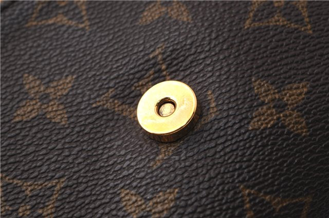 Authentic Louis Vuitton Monogram Pochette Twin GM Shoulder Bag M51852 LV 4571E