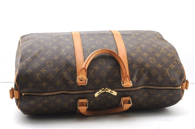 Authentic Louis Vuitton Monogram Keepall Bandouliere 50 M41416 Boston Bag 4571F