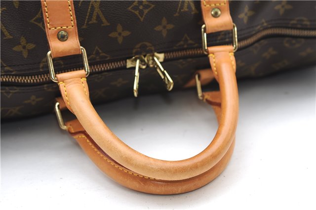 Authentic Louis Vuitton Monogram Keepall Bandouliere 50 M41416 Boston Bag 4571F