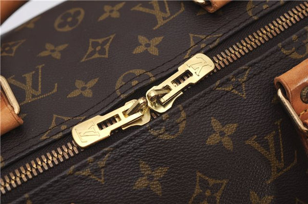 Authentic Louis Vuitton Monogram Keepall Bandouliere 50 M41416 Boston Bag 4571F