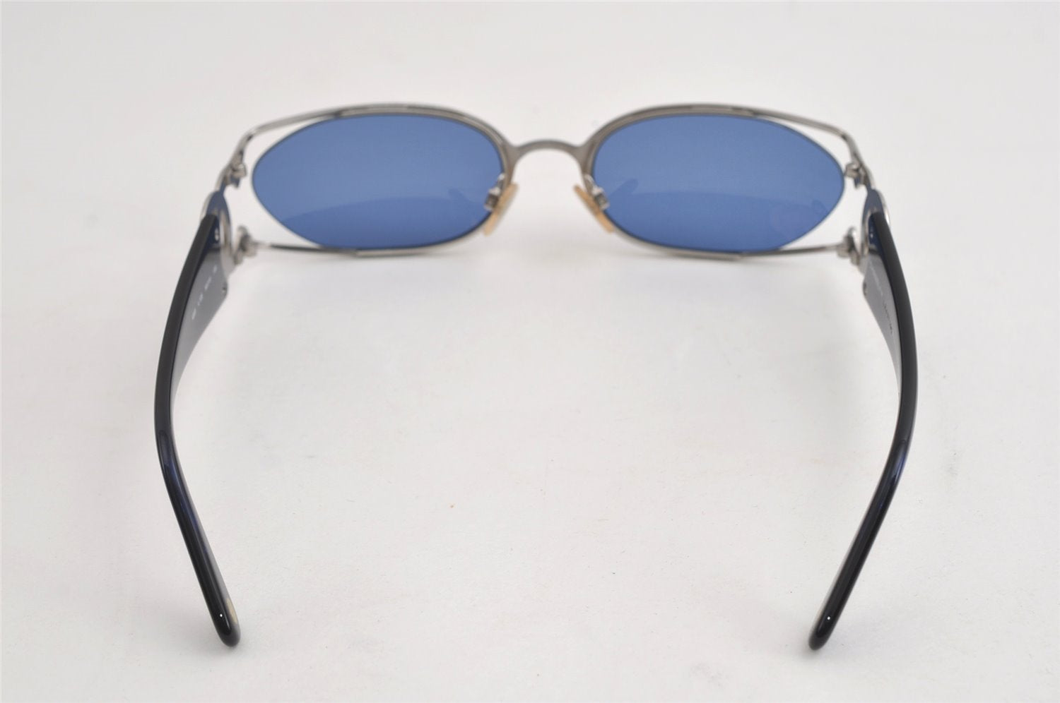 Authentic CHANEL Vintage Sunglasses CoCo Mark Plastic 4023 Blue 4571I