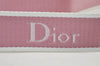 Authentic Christian Dior Trotter No.1 Shoulder Bag Canvas Leather Pink CD 4575I