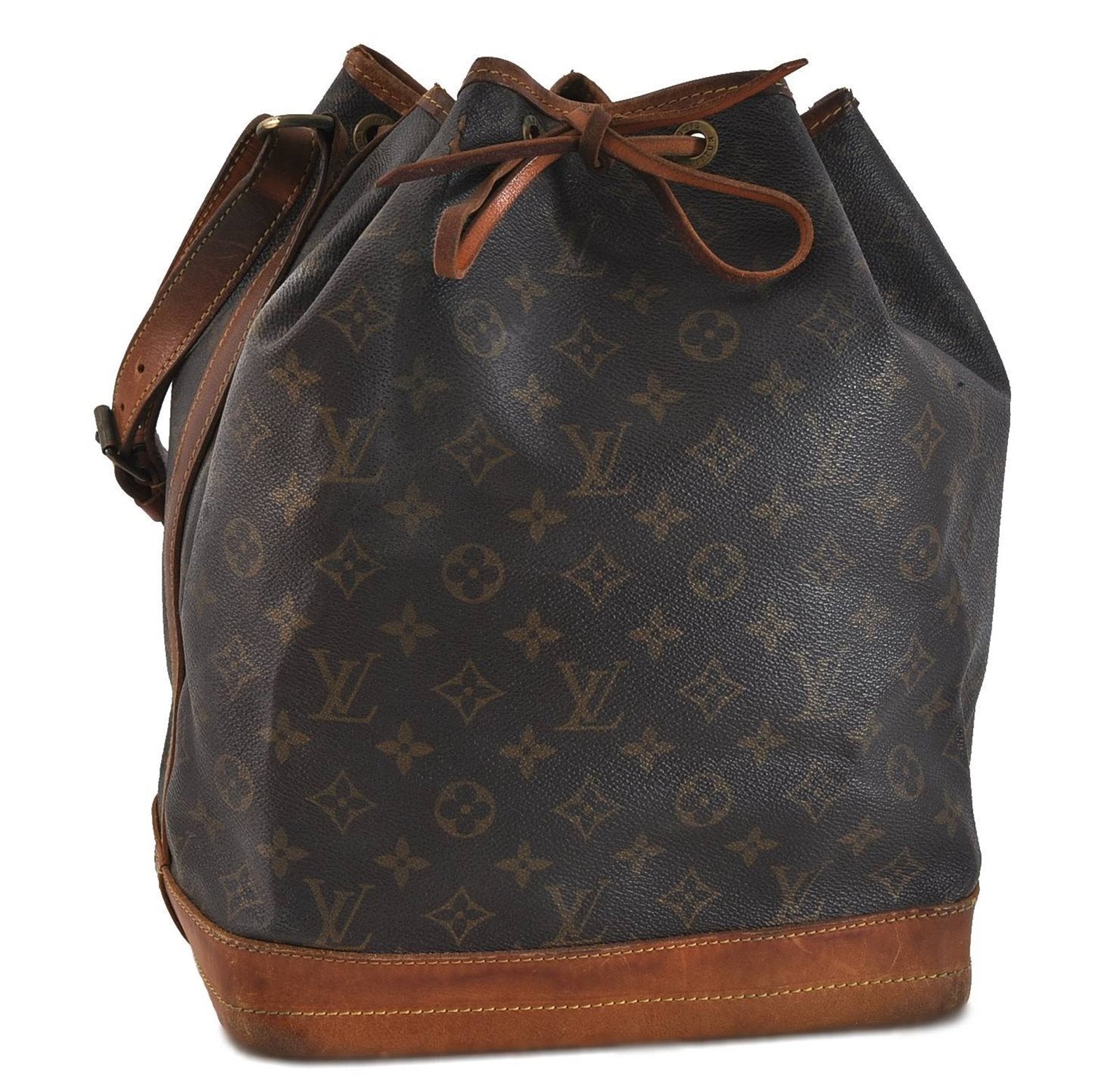Authentic LOUIS VUITTON Monogram Noe Shoulder Bag Purse M42224 LV 4576C