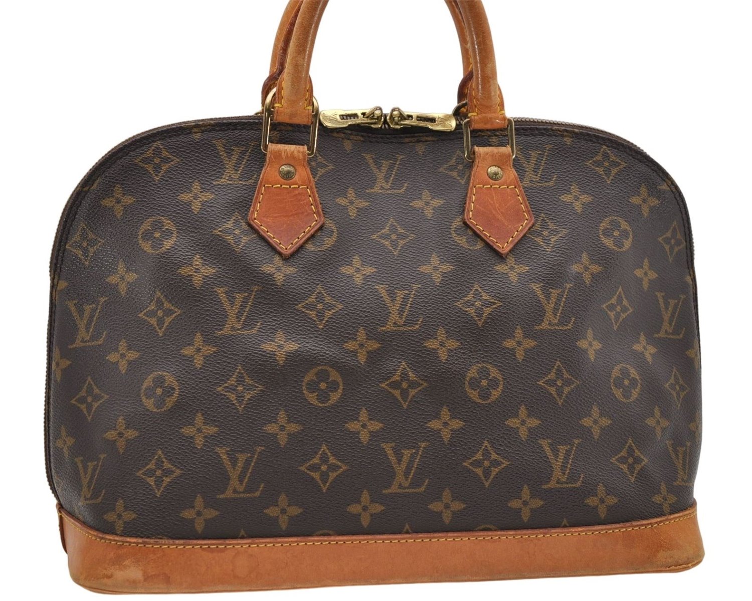 Authentic Louis Vuitton Monogram Alma Hand Bag M51130 LV 4577D