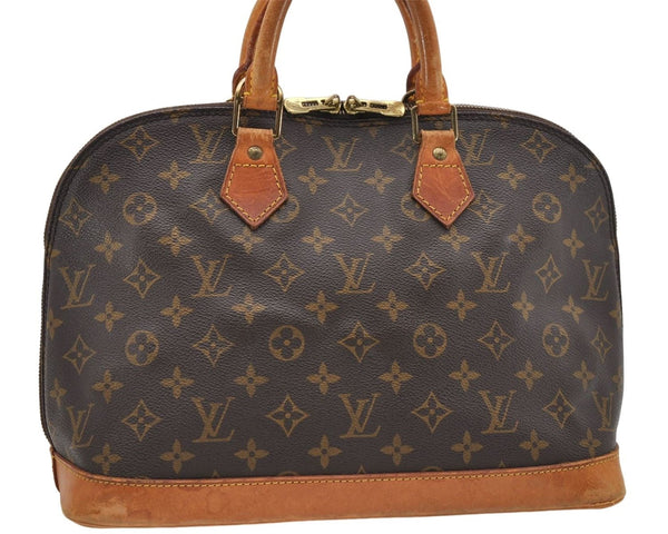 Authentic Louis Vuitton Monogram Alma Hand Bag M51130 LV 4577D