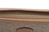 Authentic CELINE C Macadam Pattern Clutch Bag PVC Leather Beige 4578C