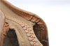 Authentic CELINE C Macadam Pattern Clutch Bag PVC Leather Beige 4578C