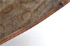 Authentic CELINE C Macadam Pattern Clutch Bag PVC Leather Beige 4578C