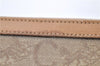 Authentic CELINE C Macadam Pattern Clutch Bag PVC Leather Beige 4578C