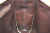 Authentic CELINE C Macadam Pattern Clutch Bag PVC Leather Beige 4578C