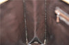 Authentic CELINE C Macadam Pattern Clutch Bag PVC Leather Beige 4578C