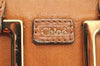Authentic Chloe Ethel 2Way Shoulder Cross Body Hand Bag Leather Brown 4578I