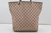 Authentic GUCCI Vintage Shoulder Tote Bag GG Canvas Leather 0021098 Brown 4581I