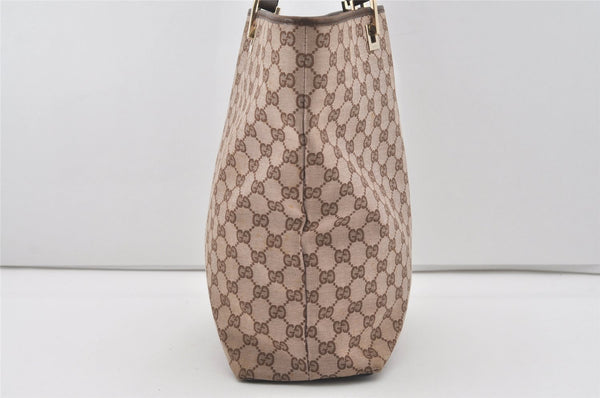 Authentic GUCCI Vintage Shoulder Tote Bag GG Canvas Leather 0021098 Brown 4581I