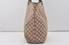 Authentic GUCCI Vintage Shoulder Tote Bag GG Canvas Leather 0021098 Brown 4581I
