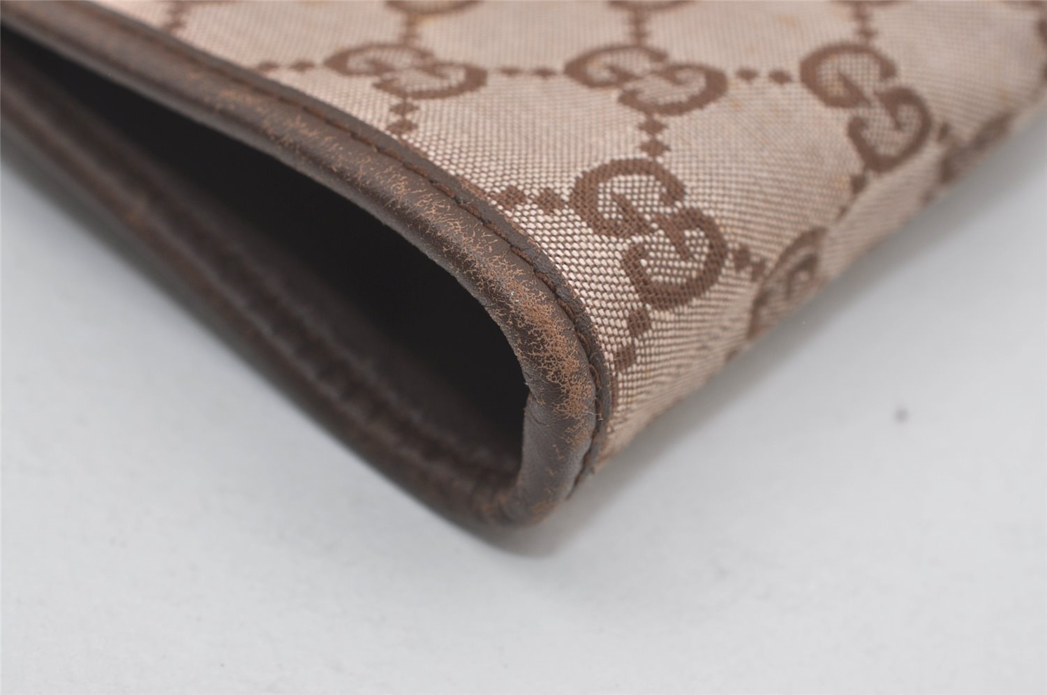 Authentic GUCCI Vintage Shoulder Tote Bag GG Canvas Leather 0021098 Brown 4581I