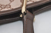 Authentic GUCCI Vintage Shoulder Tote Bag GG Canvas Leather 0021098 Brown 4581I