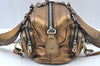 Authentic Chloe Betty Vintage Shoulder Hand Bag Purse Leather Gold 4582I