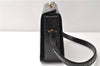Authentic GUCCI Vintage Shoulder Cross Body Bag Purse Leather Black 4584F