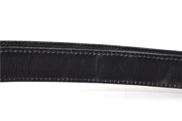 Authentic GUCCI Vintage Shoulder Cross Body Bag Purse Leather Black 4584F