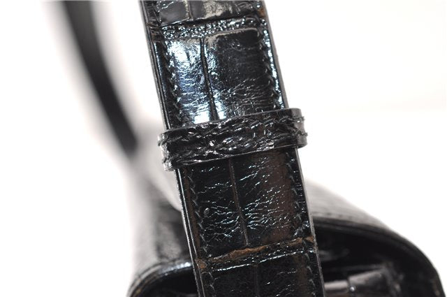 Authentic GUCCI Vintage Shoulder Cross Body Bag Purse Leather Black 4584F